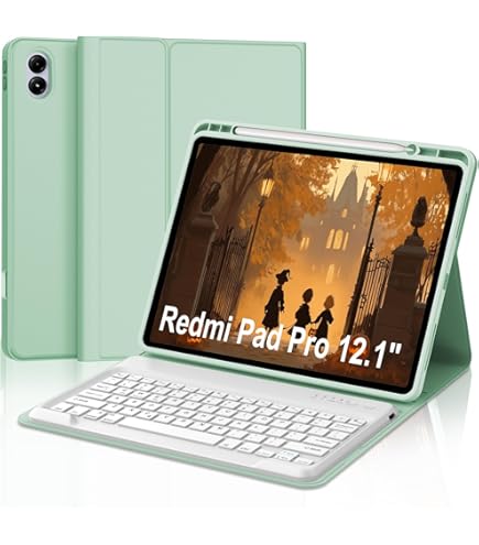 Amazon.com: for Redmi Pad Pro Keyboard with Case and Mouse